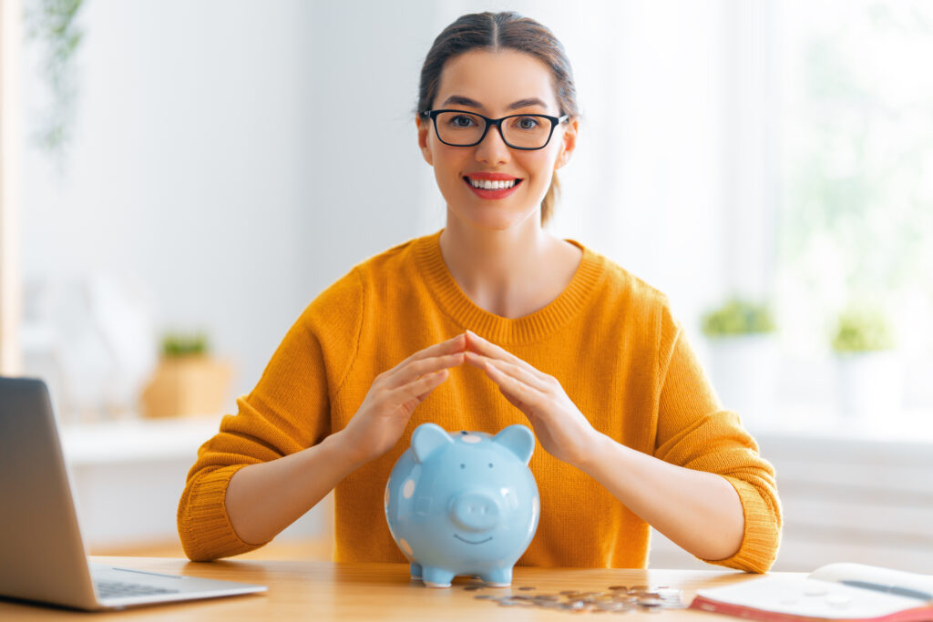 Concept of managing the family budget.